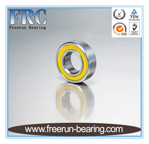 6700-2RS 10x15x4 Precision High Speed RC Car Ball Bearing, Chrome Steel (GCr15) with Yellow Rubber Seals ABEC-1 ABEC-3 ABEC-5